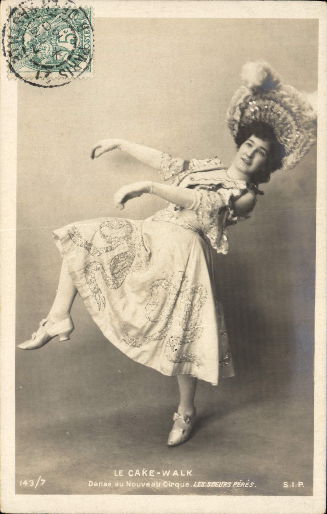 Danse au Nouveau Cirque — Le Cake-Walk — Les Sœurs Pères — S.I.P. — n° 143/7