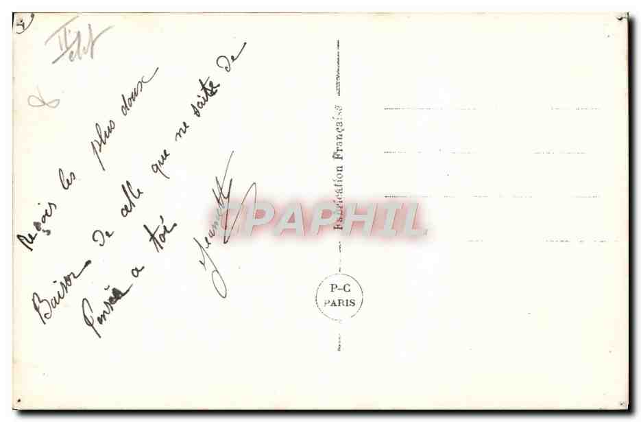 CPA Fantaisie Danse Femme Scottish — Verso