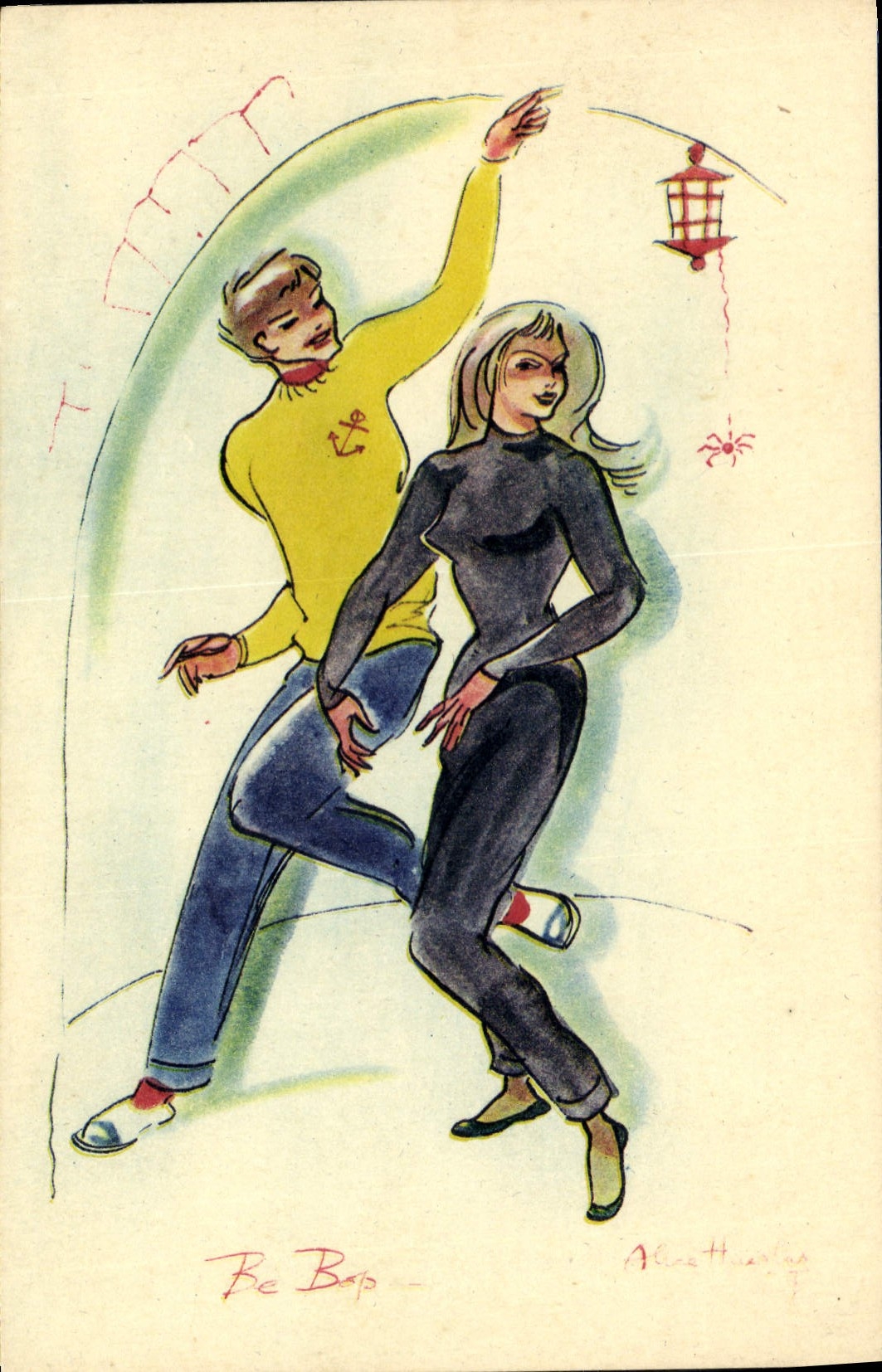 Danseurs en mouvement — style Be Bop — Alice Huertas
