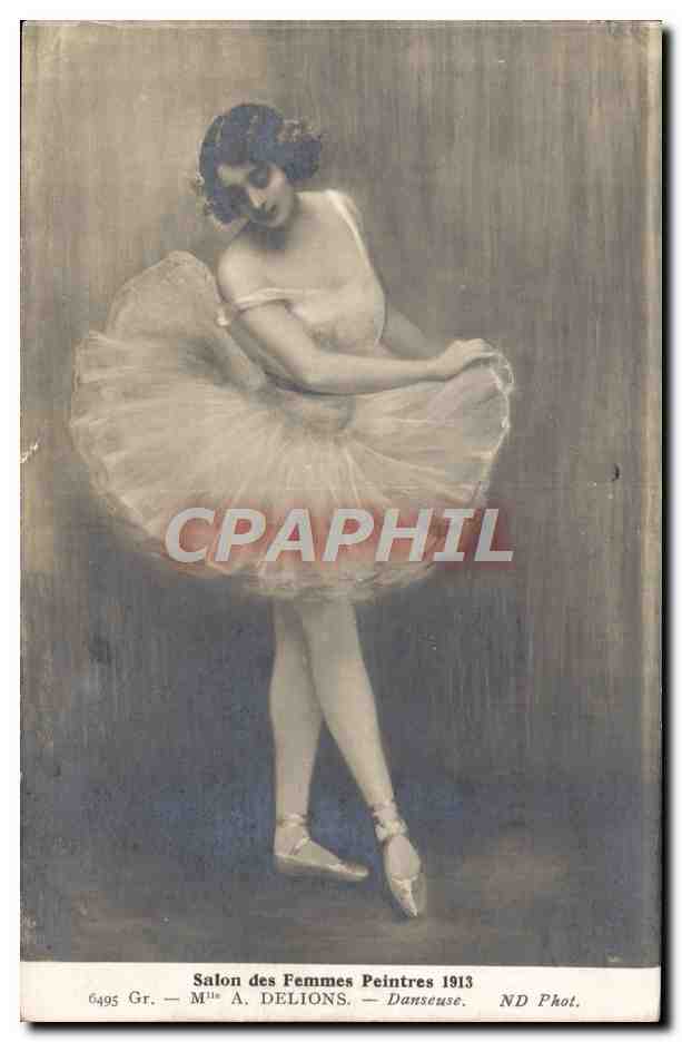 CPA Fantaisie Danse Femme Salon des femmes peintres 1913 Delions Danseuse