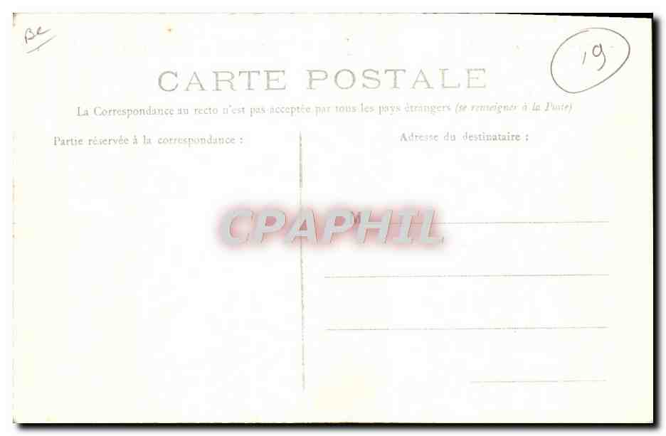 CPA Folklore Retour du bas Vaches Attelage  — Back
