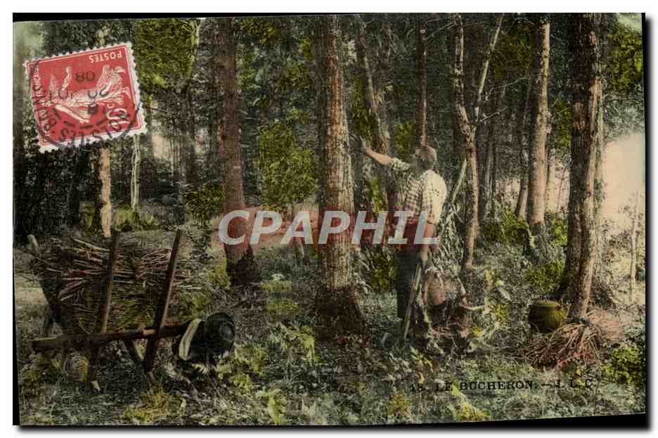 Le bucheron — Forêt — J.L.C. éditeur