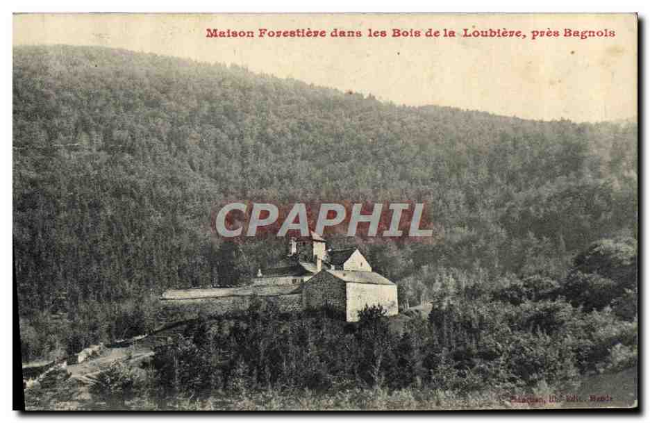 CPA maison forestiere dans les bois de la Loubiere pres Sagnols 