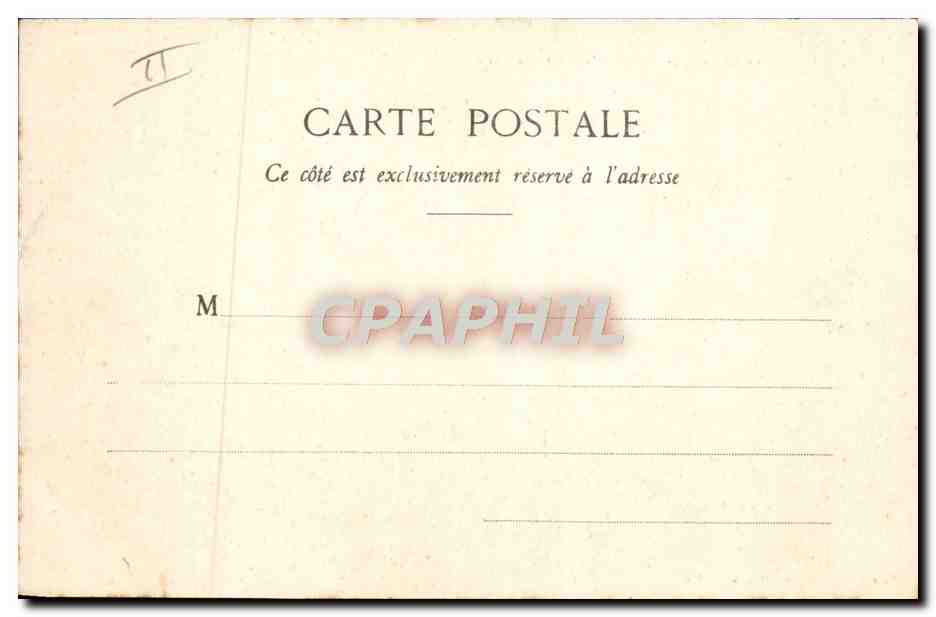 CPA Conquet Maison du garde Rigole de la montagne noire  — Rückseite