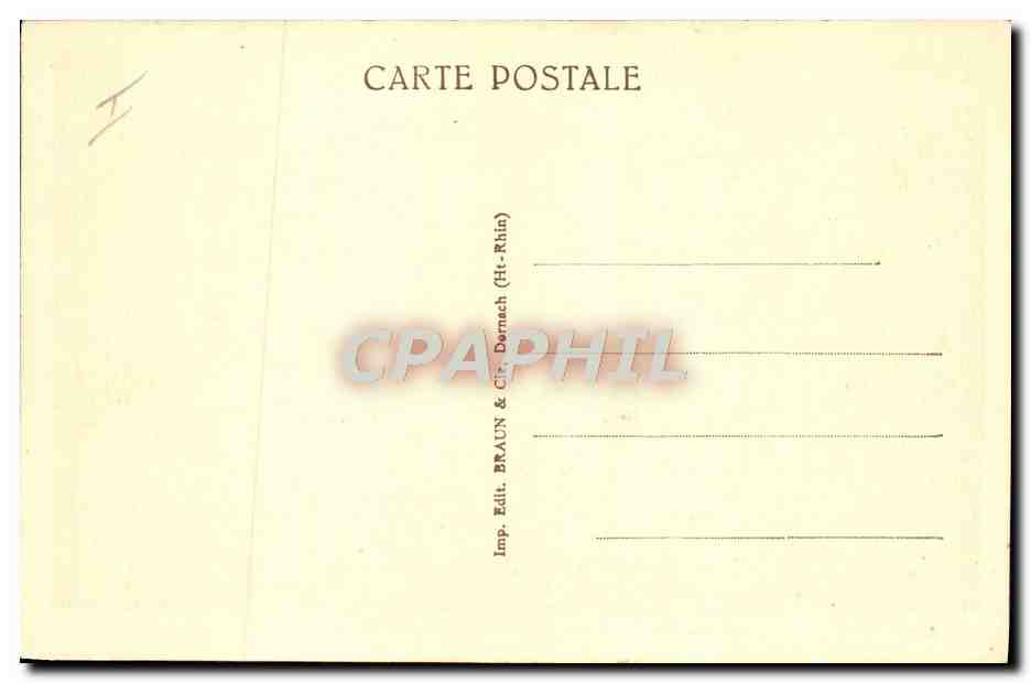 CPA Vue sur Bussang prise de la Maison forestiere de Taye  — Rückseite