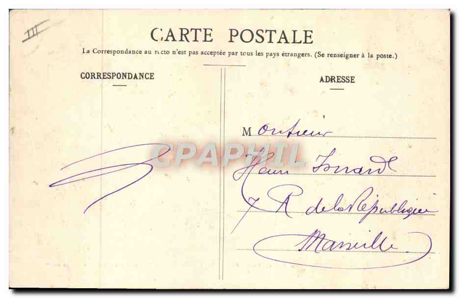 ALZAU (Montagne Noire) — La Maison du Garde — Au bord de la Rigole conduisant les eaux à Lampy 12.959m — P. Maurel, éditeur, Revel — Verso