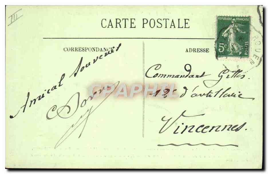 Le Havre — Le paquebot "La France" de la Cie Générale Transatlantique — LL. n°234 — Reverso