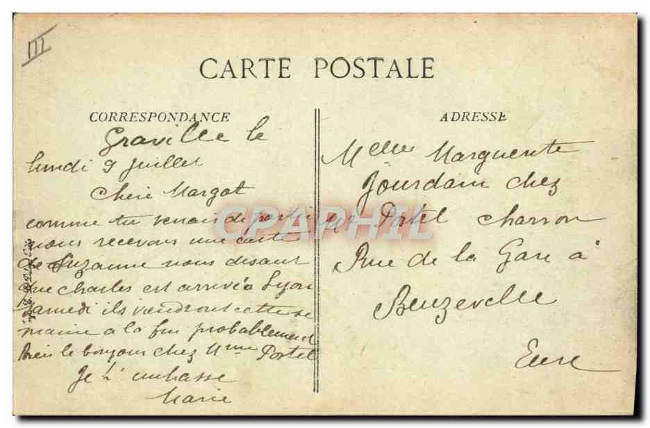 Le Havre — Le Transatlantique "France", 220 mètres de longueur, rentrant au Port — Verso