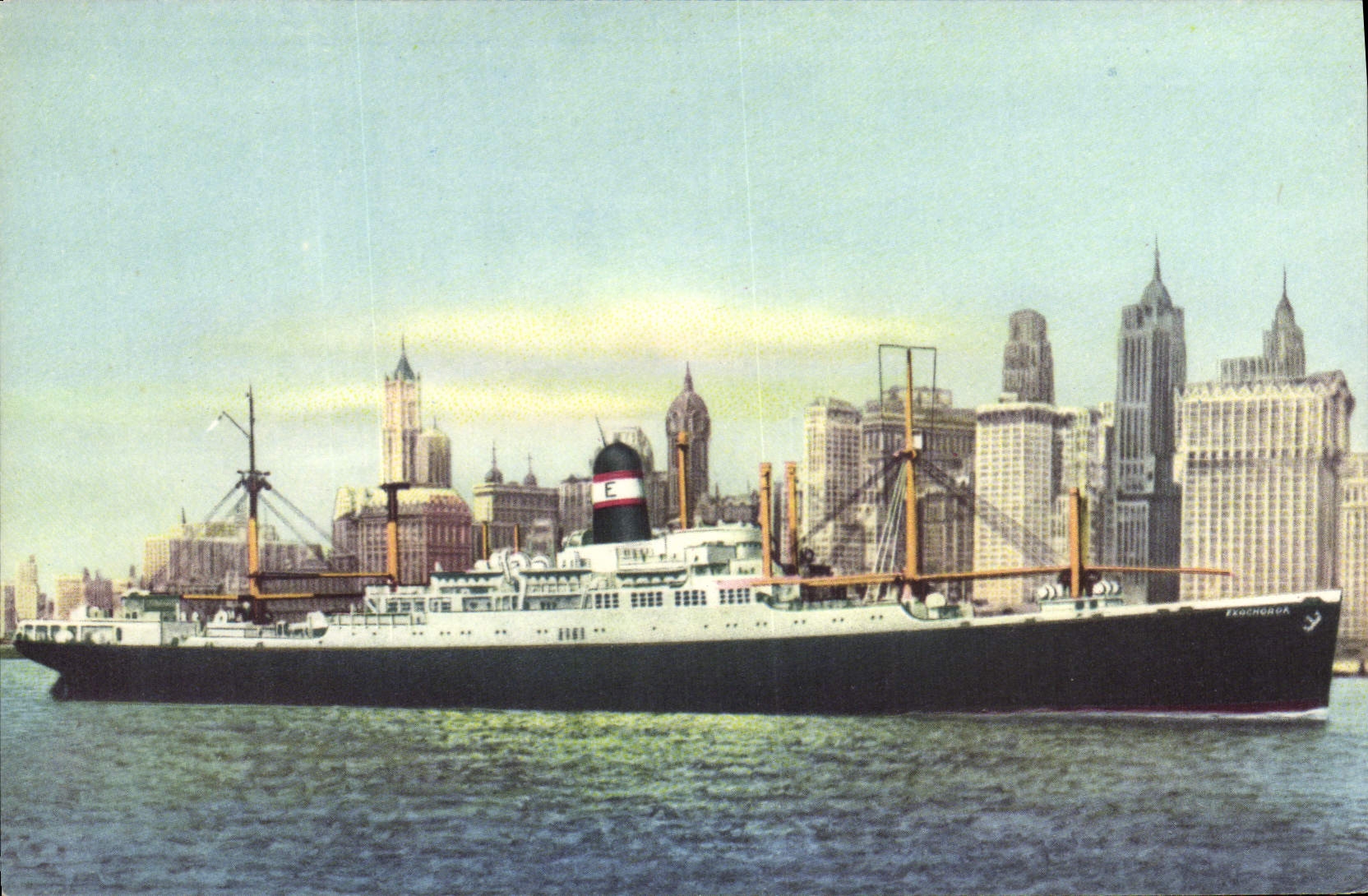 CPA Bateau Paquebot The Four Aces Excalibur Exeter Exochorda 