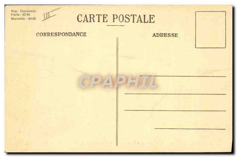 Pakketboot "Florida" — Algemene Maatschappij voor Stoomvaart — Marseille — Achterkant