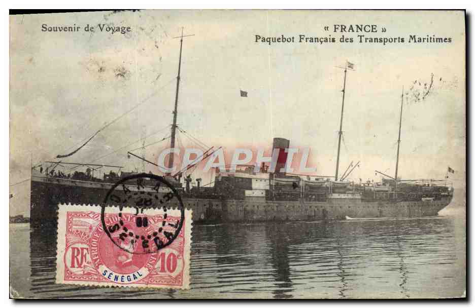 Paquebot « France » — Transports Maritimes — Sénégal