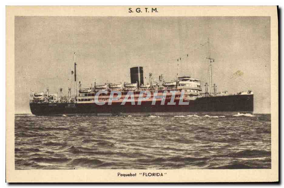 CPA Bateau Paquebot Florida SGTM