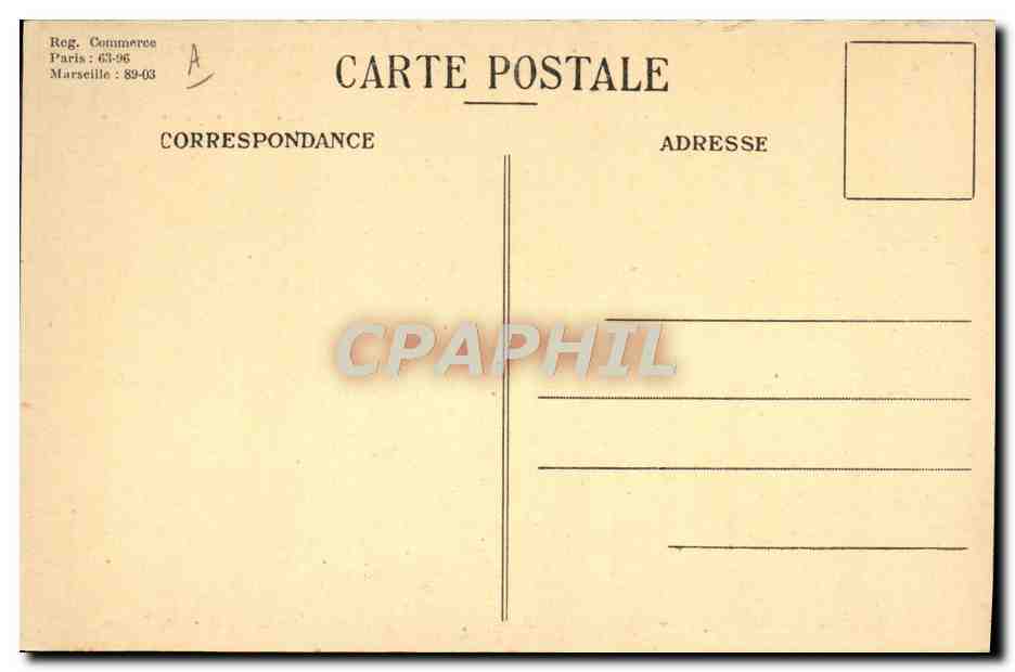 CPA Bateau Paquebot SGTM Florida ligne rapide Marseille Bresil Plata — Verso