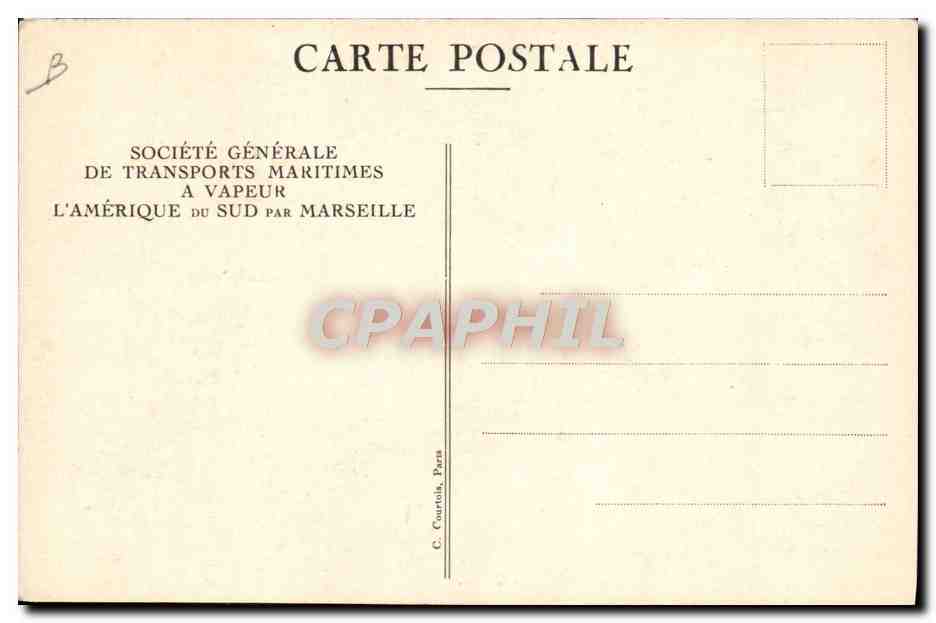 CPA Bateau Paquebot SGTM Florida Grand salon  — Verso