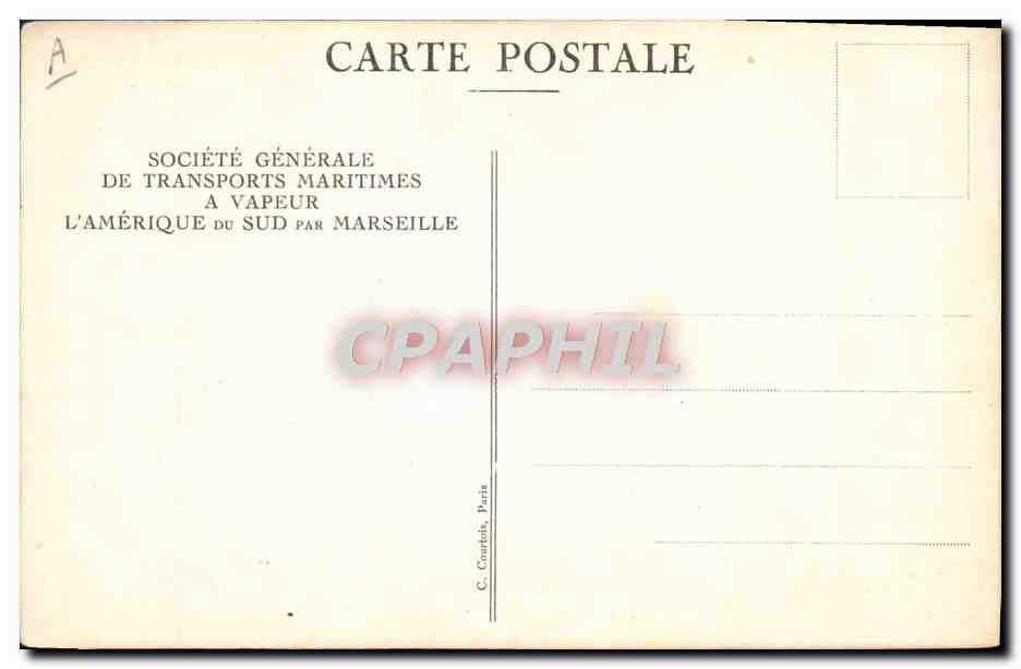 CPA Bateau Paquebot SGTM Florida Bibliotheque — Verso