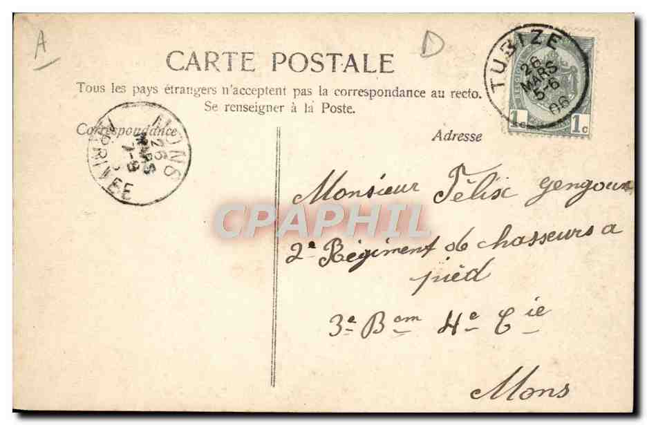 CPA Fantaisie Prenom Felix  — Verso