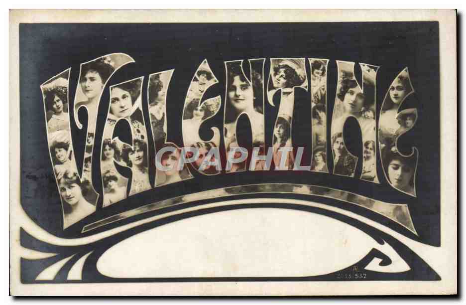 Valentine — Carte postale décorative — éditeur inconnu, n° 532