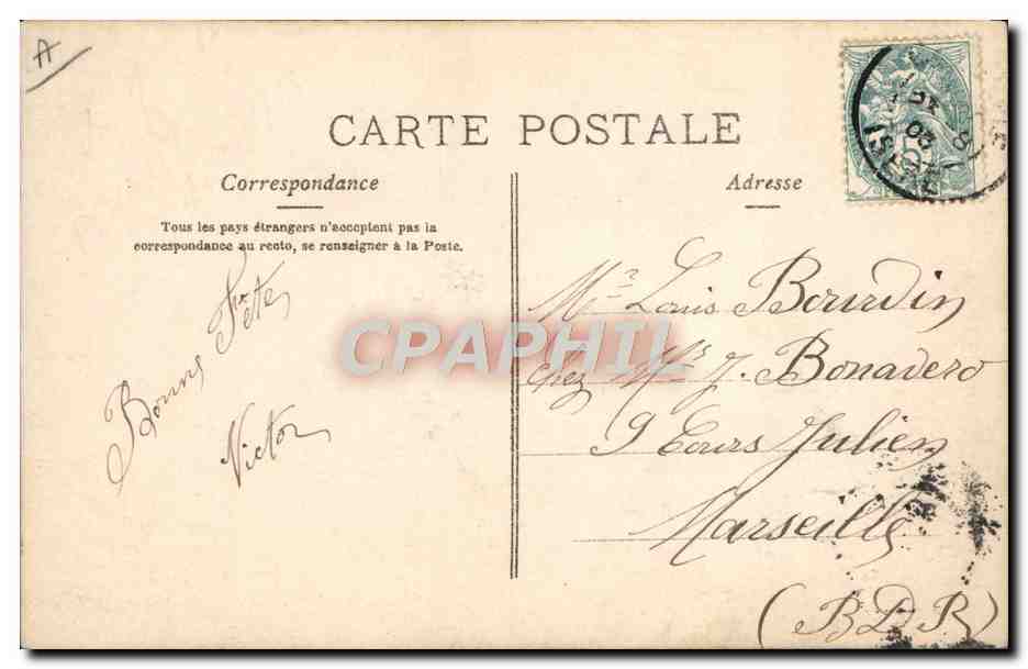 Jeune femme — décor floral et lettres 'LOUIS' — J.-K. (éditeur) — Reverso