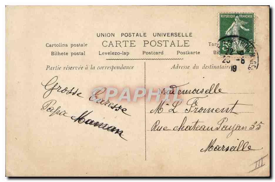 Louise — Portrait féminin avec roses — Carte postale française — Reverso