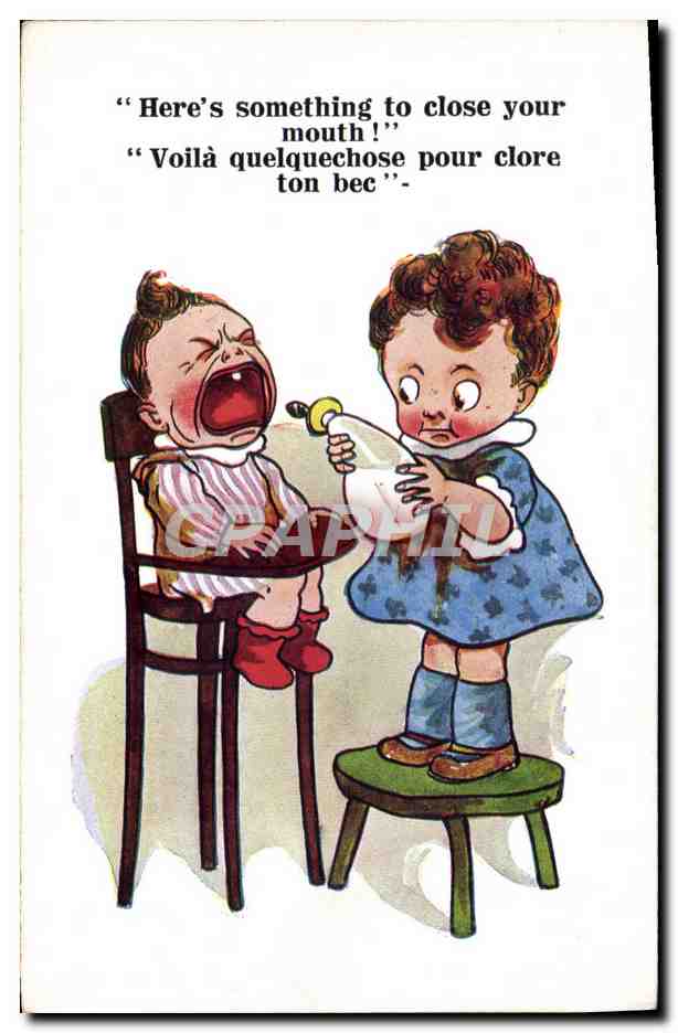 CPA Fantaisie Enfant Bebe Lait 
