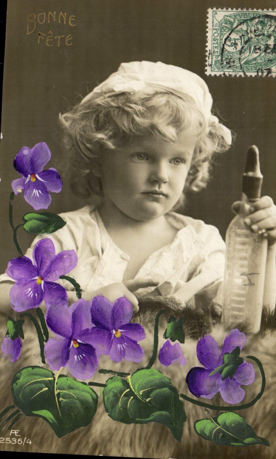 CPA Fantaisie Enfant Bebe Lait Biberon