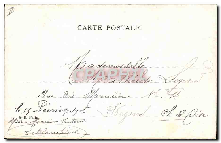 CPA Fantaisie Enfant Bebe Lait Mouton — Verso