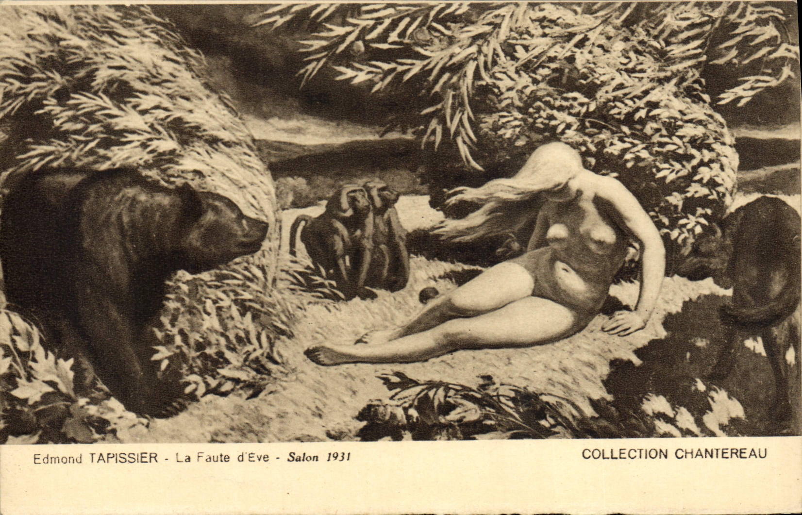 La Faute d'Eve — Edmond TAPISSIER — Salon 1931 — Collection Chantereau