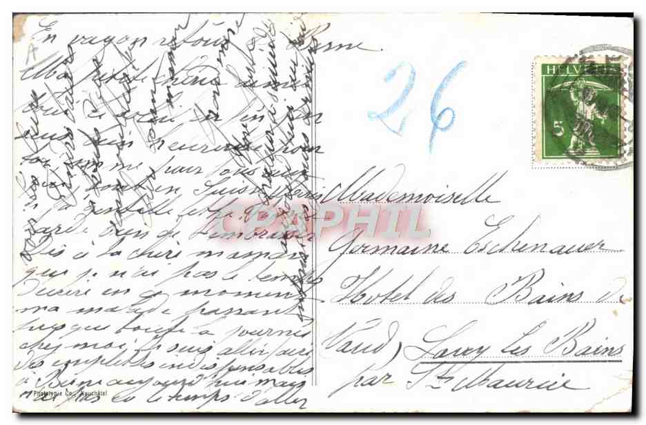 CPA Ours Der Berner Mutz  — Rückseite
