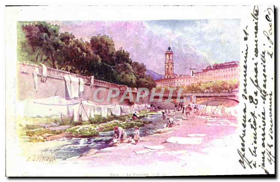 CPA Fantaisie Illustrateur Nice Le paillon Lessieux