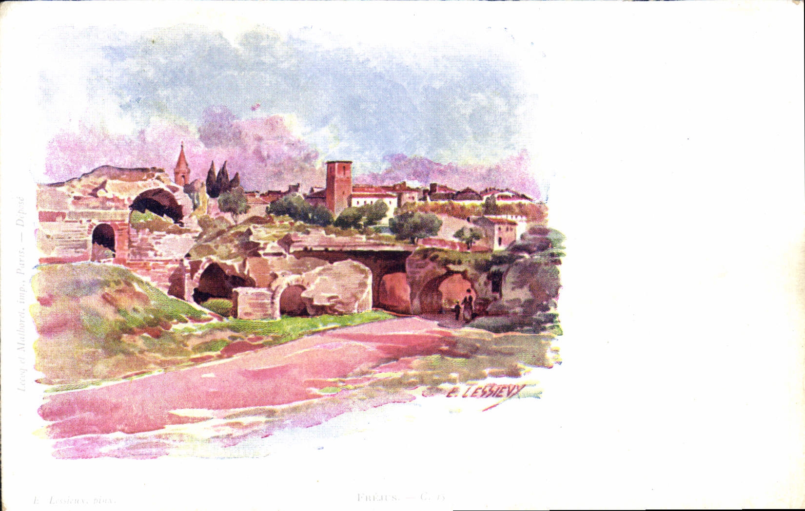 CPA Fantaisie Illustrateur Lessieux Frejus 
