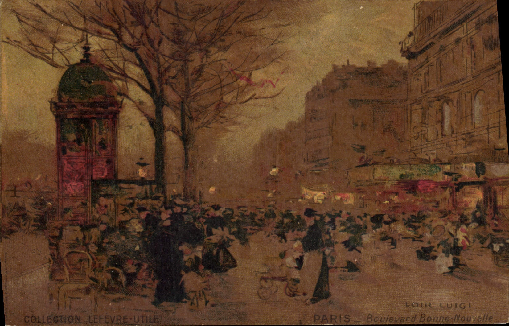 CPA Fantaisie Illustrateur Luir Luigi Paris Boulevard Bonne Nouvelle 