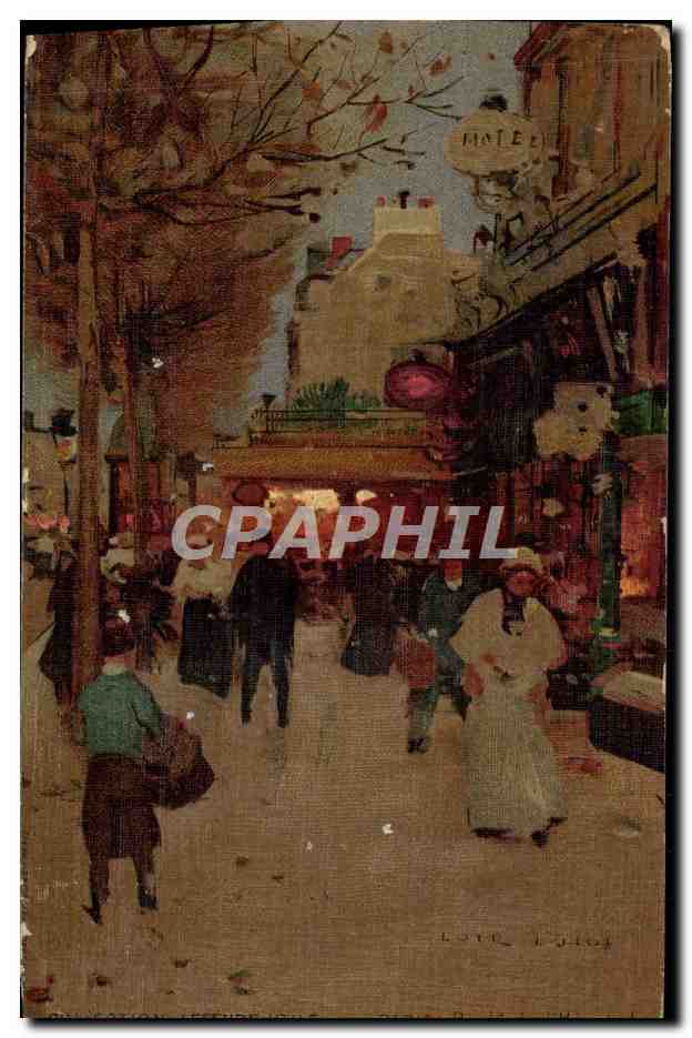 CPA Fantaisie Illustrateur Luir Luigi Paris Boulevard de l'Hopital