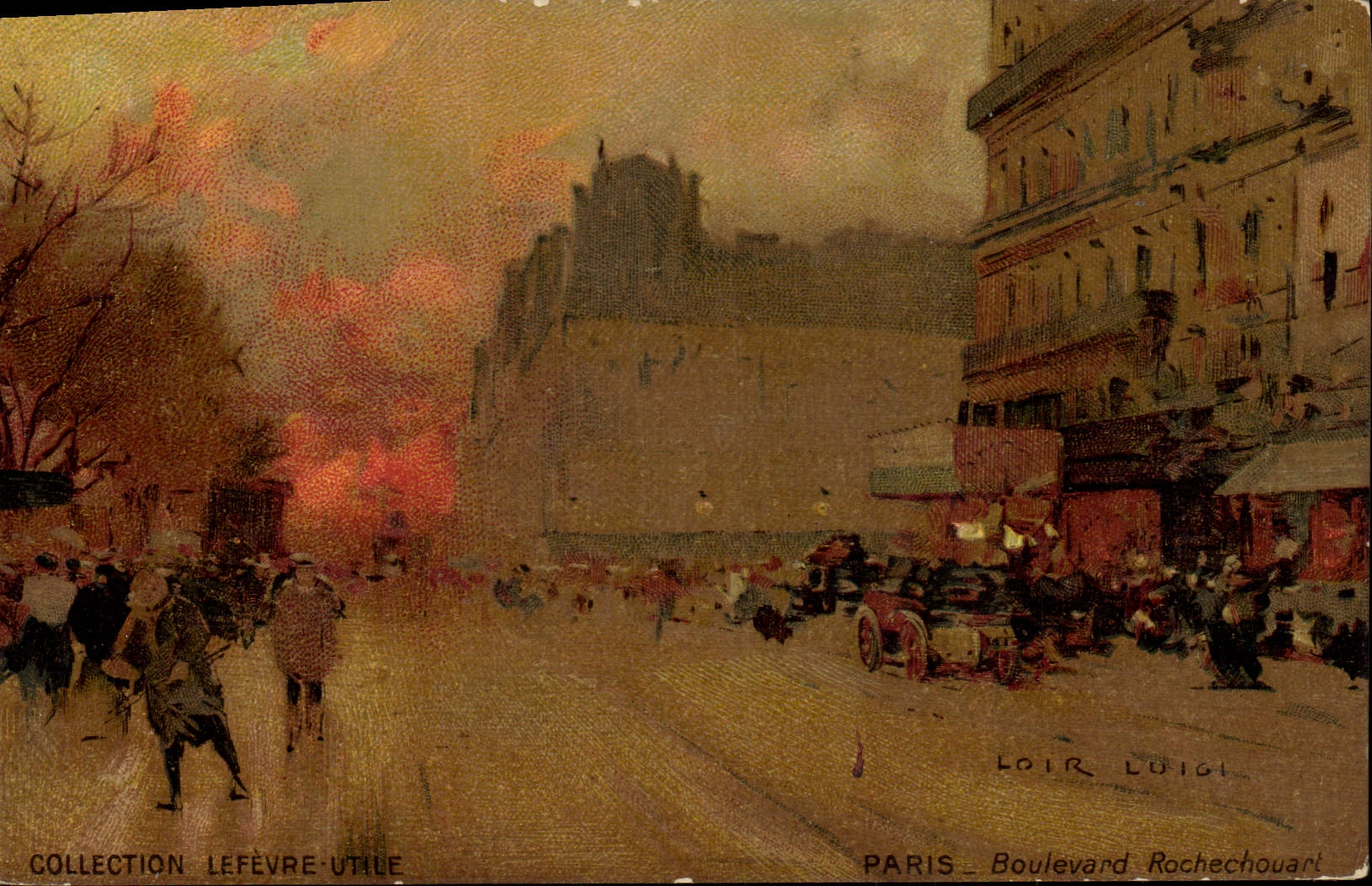 CPA Fantaisie Illustrateur Luir Luigi Paris Boulevard Rochechouart