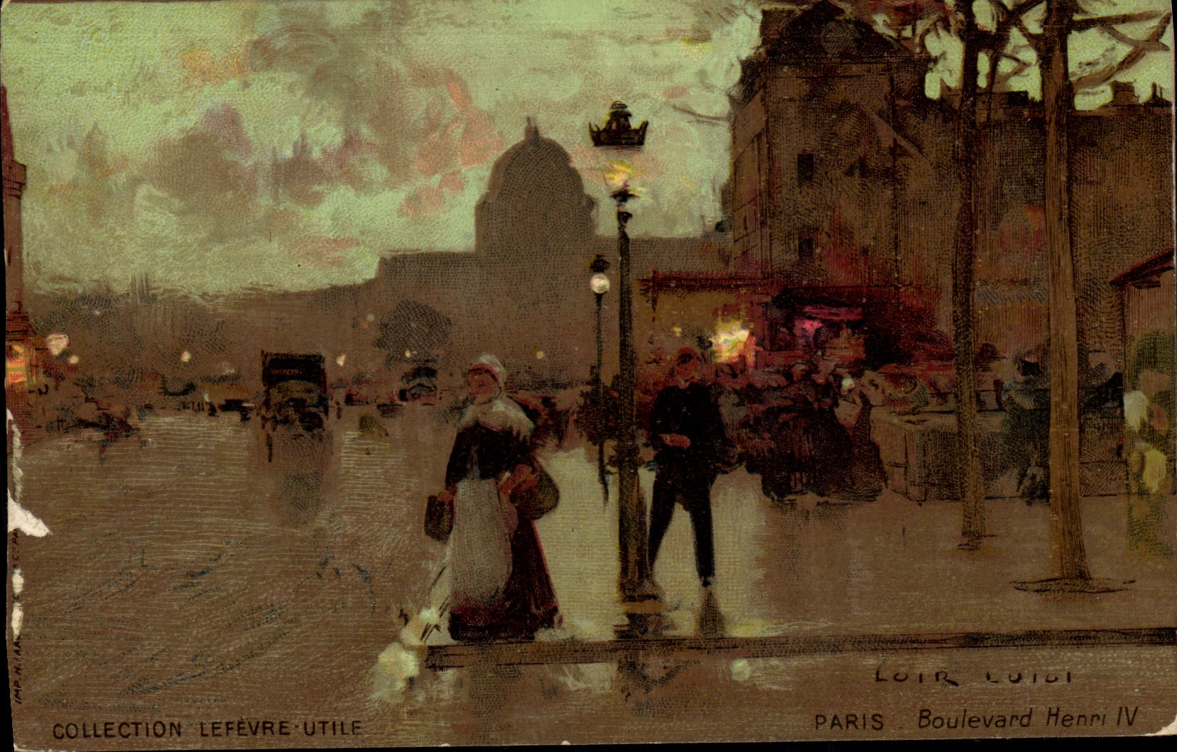 CPA Fantaisie Illustrateur Luir Luigi Paris Boulevard Henri IV