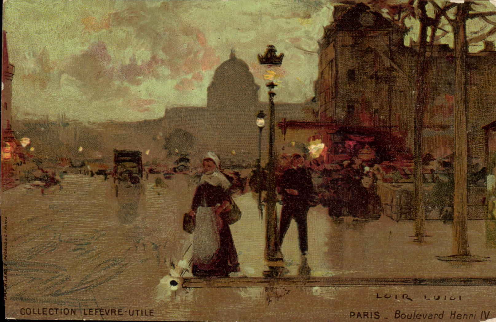 CPA Fantaisie Illustrateur Luir Luigi Paris Boulevard Henri IV