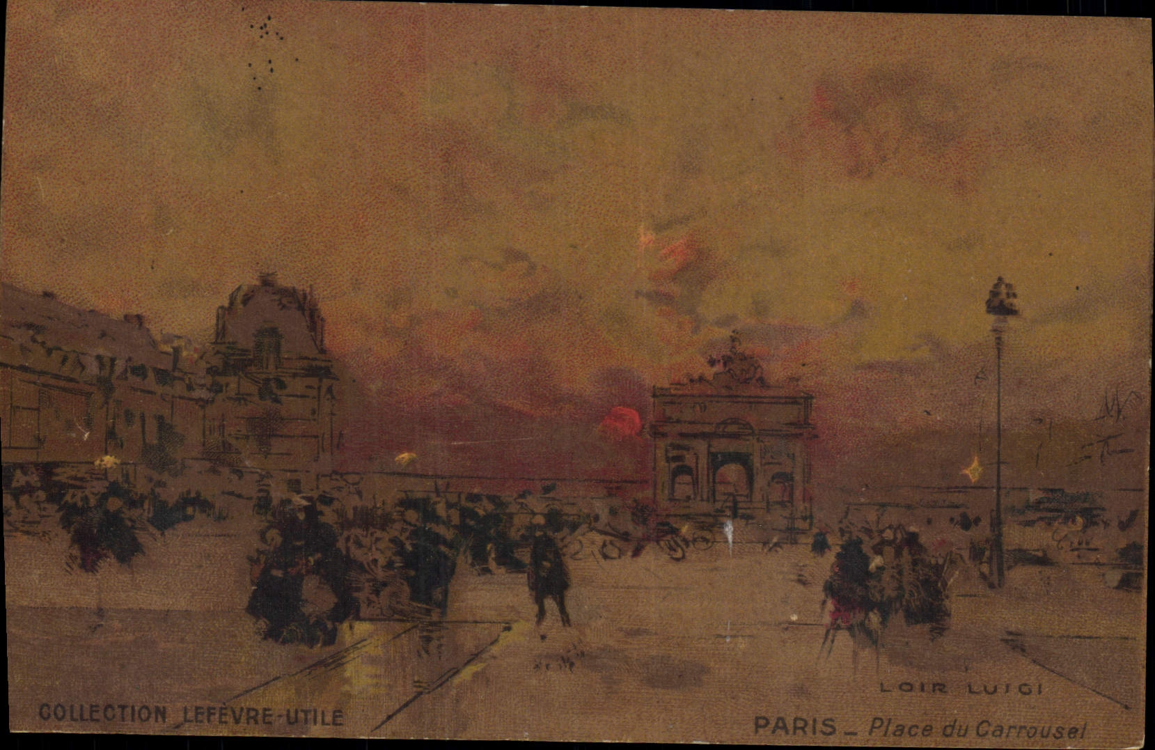 CPA Fantaisie Illustrateur Luir Luigi Paris Place du Carrousel