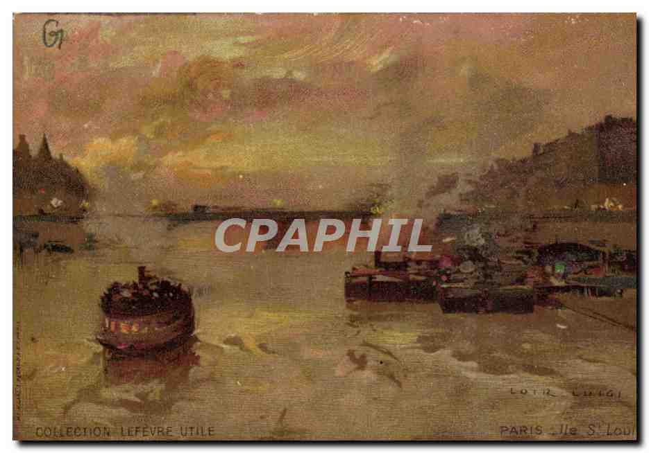 CPA Fantaisie Illustrateur Luir Luigi Paris Ile St Louis