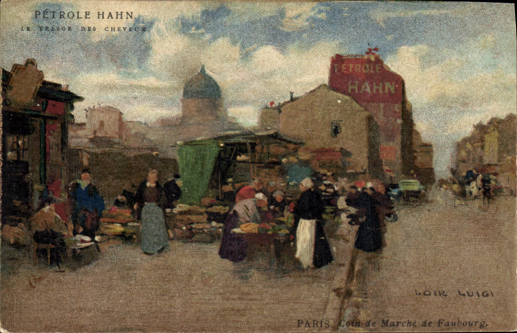 CPA Fantaisie Illustrateur Luir Luigi Paris Coin de marche de Faubourg 