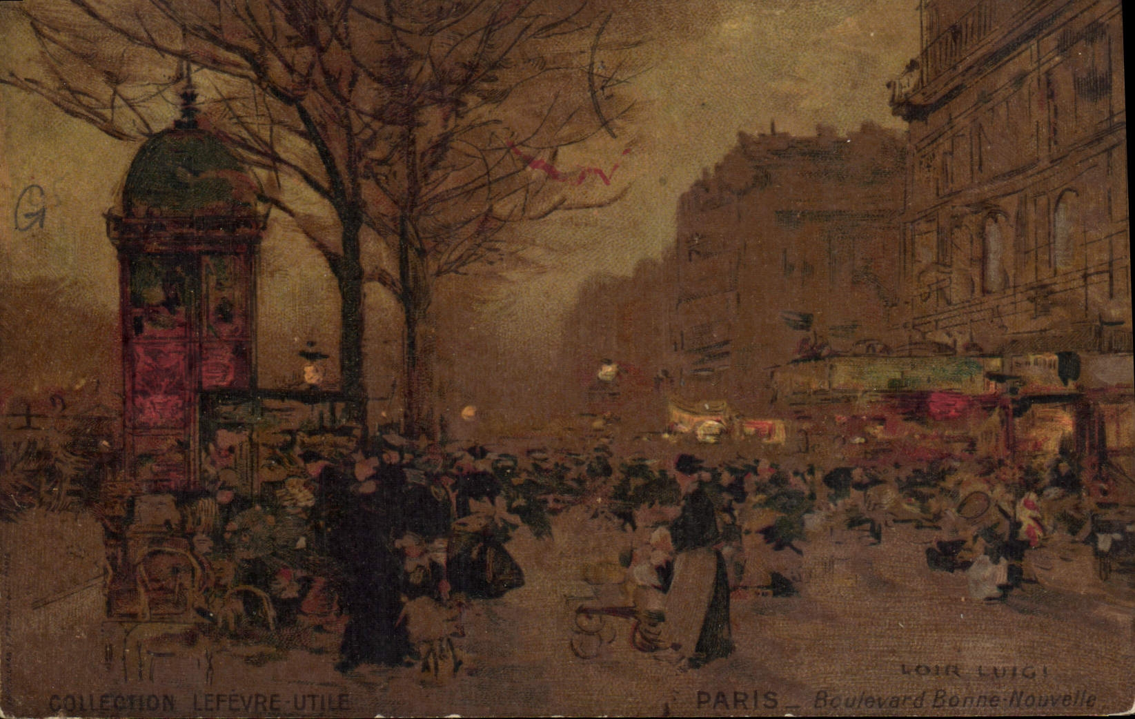 CPA Fantaisie Illustrateur Luir Luigi Paris Boulevard Bonne Nouvelle 