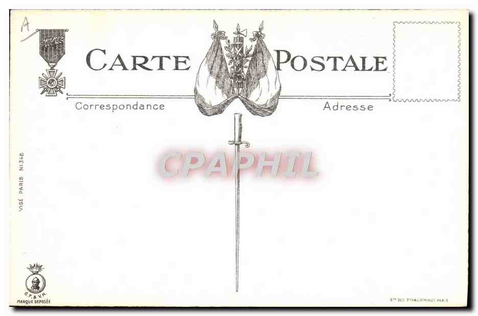 CPA Fantaisie Militaria Gabard Le bain douche — Rückseite