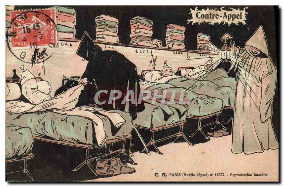 Contre-Appel — Sujet satirique — E. R. PARIS (Modèle déposé) n° 14877