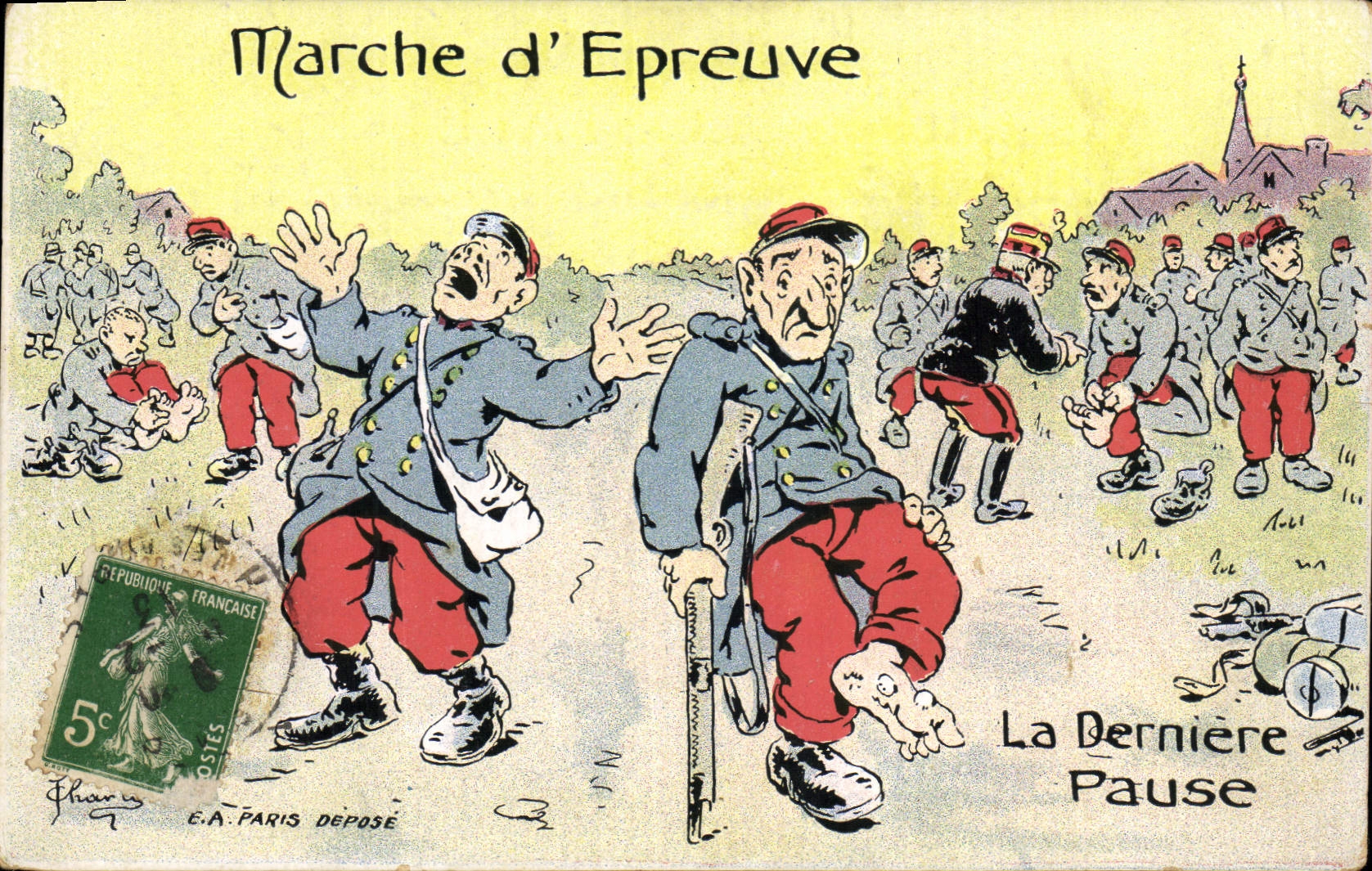 Marche d'Epreuve — La Dernière Pause — E.A. PARIS DEPOSE
