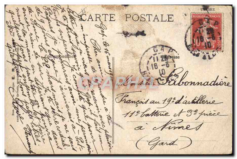 CPA Fantaisie Militaria En attendant l'appel du soir — Reverso