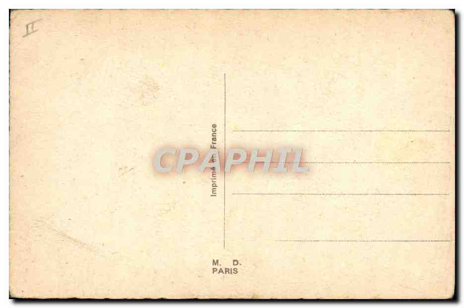 Soldats en train de tendre du fil de fer barbelé — M. D. PARIS — Verso