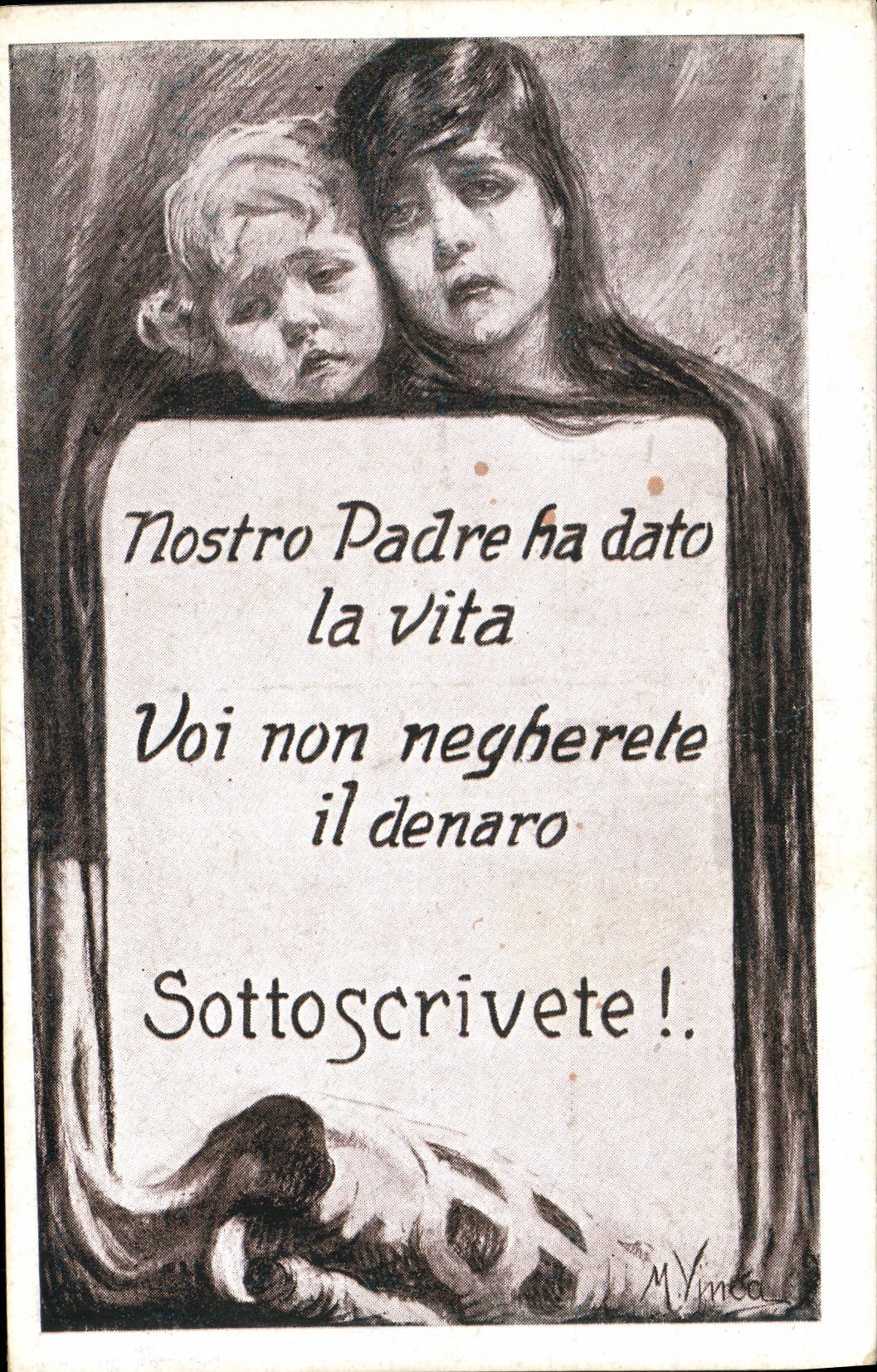 CPA Fantaisie Militaria Enfants Emprunt Italie Italia