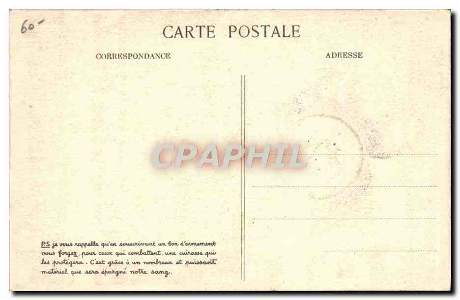 Schrijf je in voor wapenbonnen — Franse Republiek, Bir-Hakeim 1942 — uitgever Pierre Lagarrigue & Carnotte — Achterkant