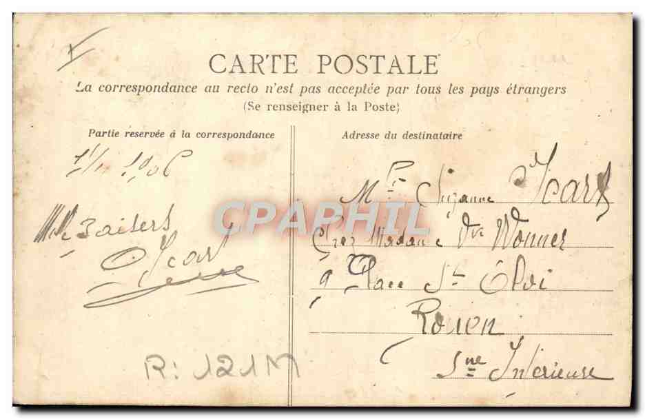 CPA Foklore La vie aux champs  — Verso