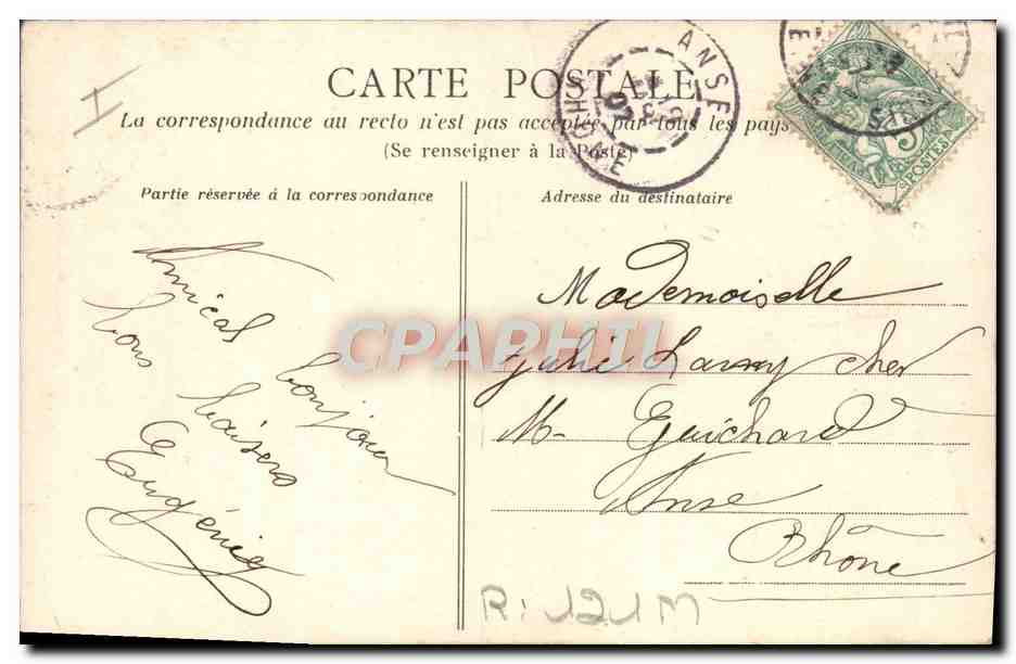 CPA Foklore La vie aux champs L'armee en temps de paix Militaria Marin — Verso