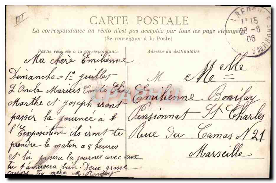 CPA Foklore La vie aux champs La tireuse de cartes Cartomancienne Chien — Verso