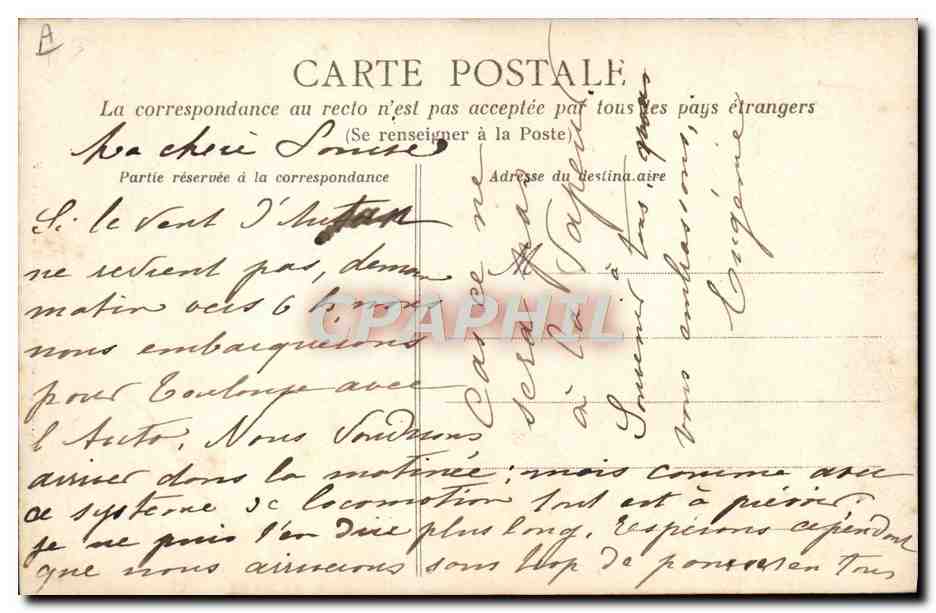 CPA Foklore La vie aux champs Le recit du marin Militaria  — Verso